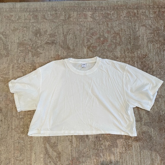 Aritzia TNA tour cropped tee, white size 3 - Picture 2 of 3